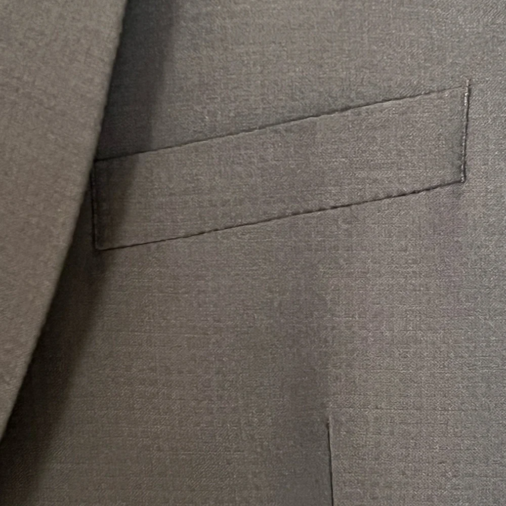 Stacy Adams Gold Mens Gray size 44L Suit Sport Coat Formal Waffle Business Party